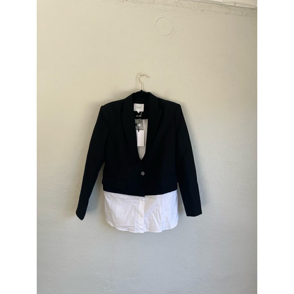 Grey Lab Los Angeles Woman  Oversized Black/ White Blazer-…